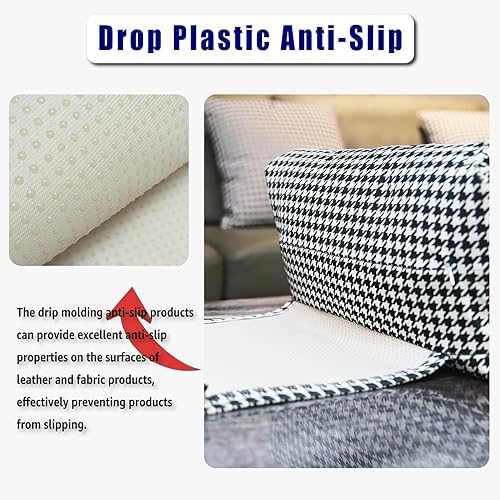 Non-Slip Head Pillow for Recliners - Neck Support Cushion with Velvet Cover for Pain Relief at Home, Office and Travel (Houndstooth) - Image 3