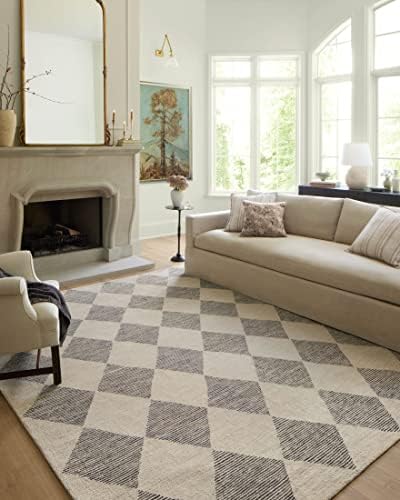 Loloi Chris Loves Julia Francis Beige/Charcoal 11'-6" x 15' Area Rug by Unknown