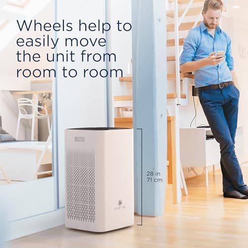 Medify MA-112 Air Purifier V3.0 with HEPA Filter | 5,948 ft² Coverage in 1hr for Smoke, Wildfires, Odors, Pollen, Pets | Quiet Removal to 0.3 Microns | White, 1-Pack - Image 3