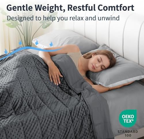 Mr. Sandman Weighted Blanket for Adults, Queen Size 15 lbs, 60 x 80 Inches - Image 4