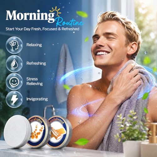 Shower Steamers for Men, Shower Bombs Aromatherapy Birthday Gifts for Men - Image 3