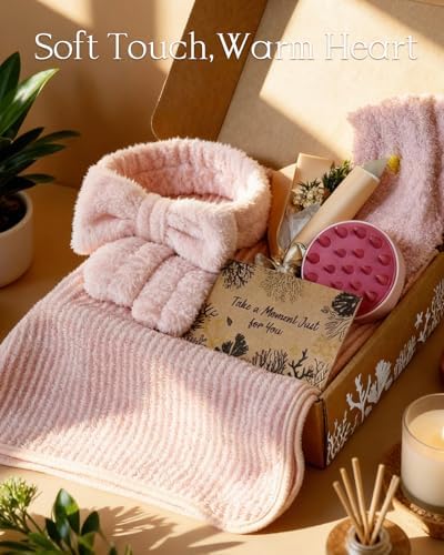 11pcs Natural Pampering Spa Gift Baskets for Women, Rose - Image 4