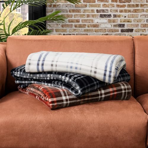Lucky Brand Camper Plaid Black 50"x70" Cozy Plush Blanket - Premium Microfiber Throw for Luxurious Comfort and Style - Image 6