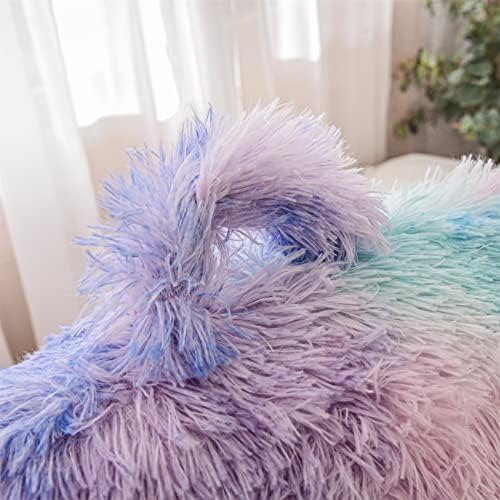 Aimuan Reading Pillow Bed Rest Wedge Large Adult Backrest Pillow with Arms Back Support for Sitting Up in Bed Cushion Incline Rest Sleeping Snoring Pillow, Blue-Purple, Large - Image 6