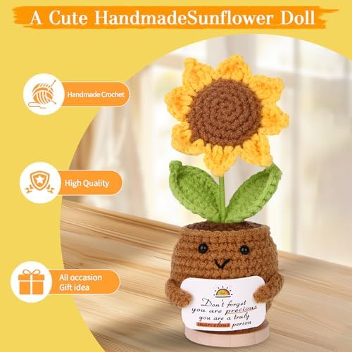 10Pcs Sunshine Gift for Women - Unique Care Package with Sunflower Gifts, Friendship Box of Sunshine for Mom Sister Wife, Get Well Soon & Birthday Present, Self Care Basket for Women Recovery - Image 5