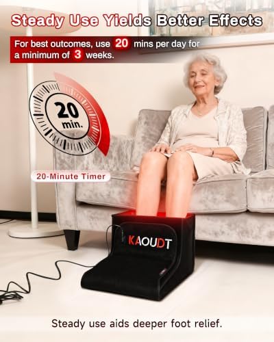 Medical Grade Red Light Therapy for Feet Neuropathy, FSA&HSA, Black - Image 5