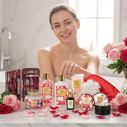 32Pcs Moisturizing Bath and Body Gifts Skin Care Spa Gift Set for Women - Image 4