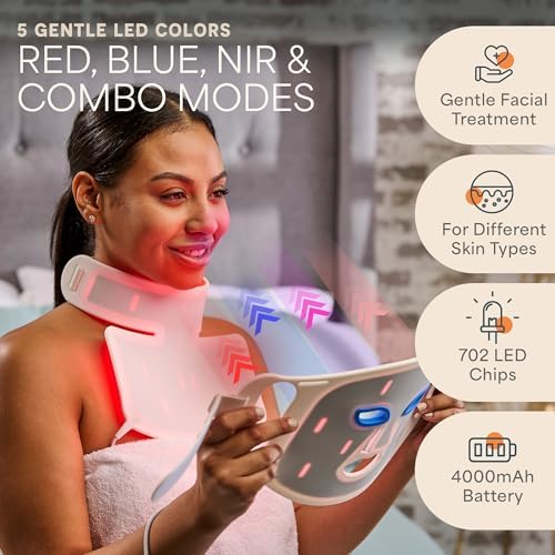 LifePro Revitaglow Red Light Therapy Mask - Triple Chip LED Face Mask - Image 3