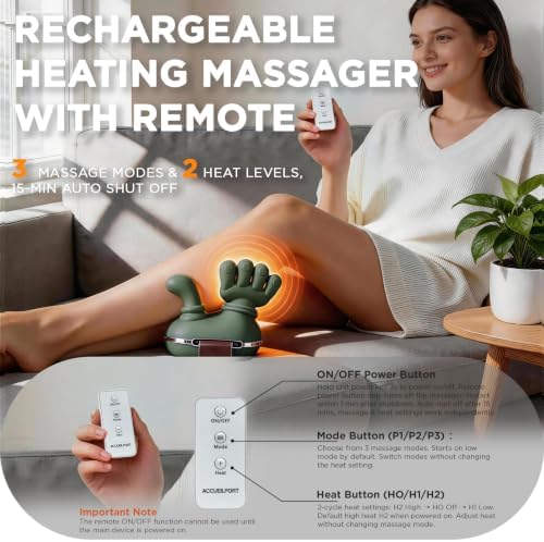 Neck Massager with Remote Control, Shoulder Massager with Heats - Image 7