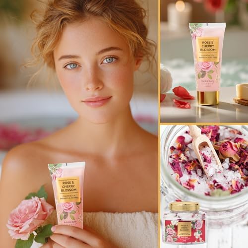 Spa Gifts, Birthday Gifts - 6Pcs Rose Bath and Body Spa Gift Sets for Women - Image 5