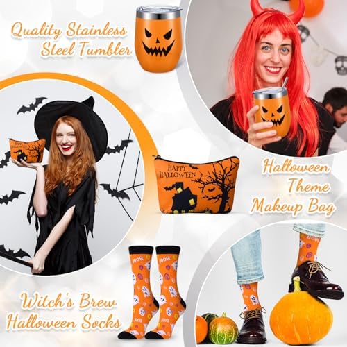 Geiserailie Halloween Gifts for Women Pumpkin Boo Basket Stuffer Adult Girl - Image 4