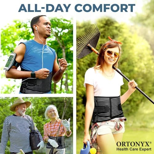 ORTONYX Lumbosacral Back Brace With Lumbar Support Pad for Men and Women - Image 6