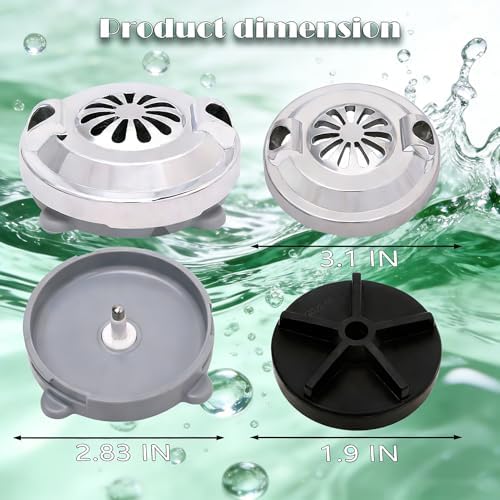 Pedicure Jet Head(4pin) Magnetic for Foot Spa Chair Replaces Part- Silvery - Image 2