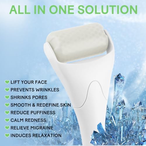 Fronnor Ice Roller for Face,Eyes,Facial Massager Tool,Soothing Skin Care Tool,Cooling Skincare Device for Puffiness,At-Home Spa Gift for Women(White) - Image 2