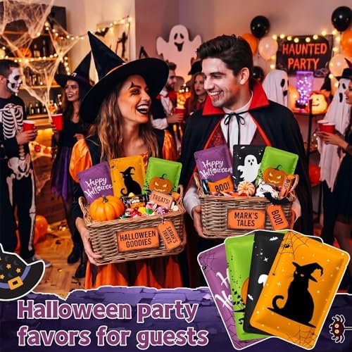 Batiyeer 12 Pcs Halloween Facial Mask Gift, Spooky Basket Stuffer for Women - Image 6