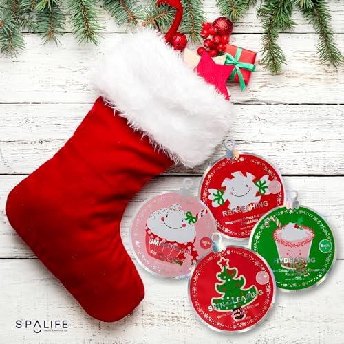 SpaLife Beauty Stocking Stuffers Christmas Face Mask Bundle | Korean Facial Masks | Hydrating, Smoothing, Refreshing and Clarifying Sheet Mask Set | Christmas Stocking Stuffers for Women | 12 Pack - Image 6