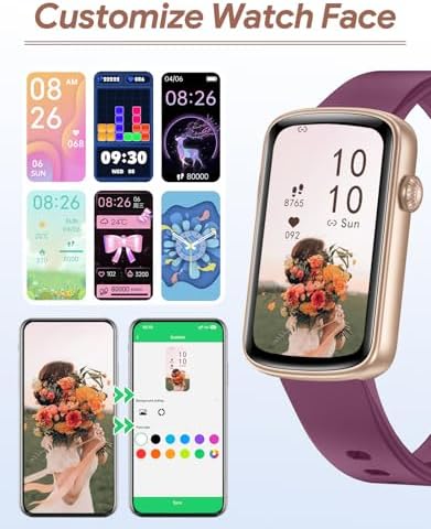 Fitness Tracker, Fitness Watches for Women Men with Heart Rate Monitor Blood Oxygen Sleep Tracker Pedometer, 1.47" Smart Watch Step Calorie Counter for Android iOS IP68 Waterproof - Image 3