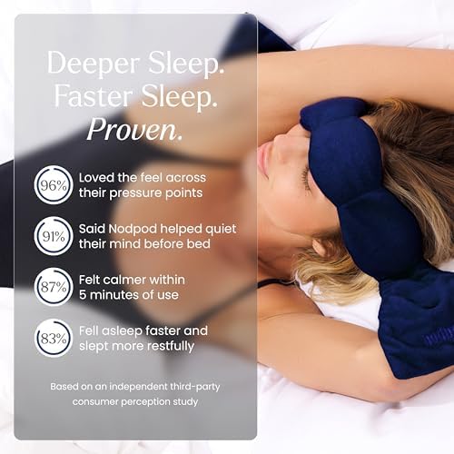 nodpod Patented Gentle Pressure Sleep Mask, Weighted Eye Mask - Image 4