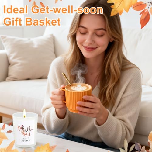 Fall Gifts Baskets for Women, Orange Relaxing Spa Gift for Thanksgiving - Image 5