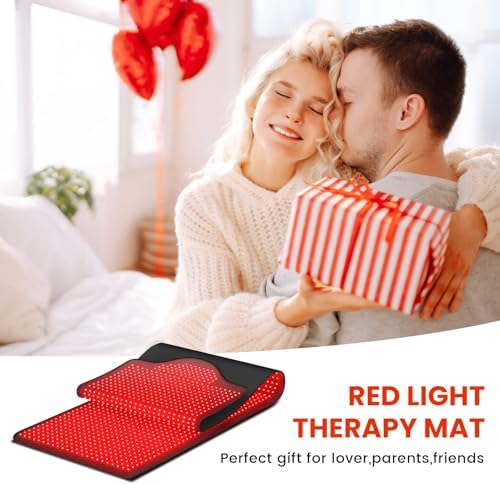 Red Light Therapy for Body, Infrared Light Therapy, 73"x 32" Red-Light Mat for Full Body, 1090 LEDs, 3-in-1 LED Bead, 660nm & 850nm, Pain Relief, Light-Therapy for Dogs, Knee, Shoulder, Back - Image 6