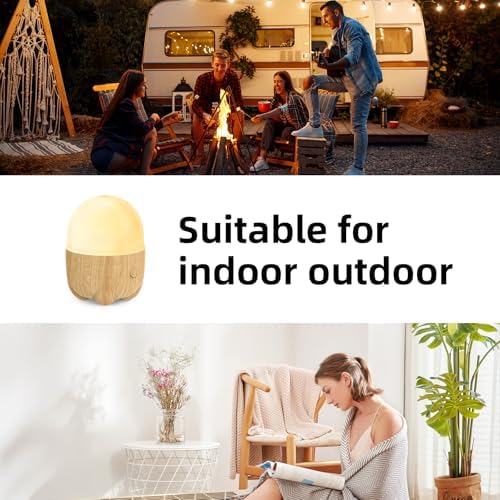 SEEDSEEL 150ML Rechargeable Battery Essential Oil Diffuser, Portable Cordless Aromatherapy Diffuser with 7 LED Color Changing Lights, for Bedroom, Office, Outdoor - Image 5