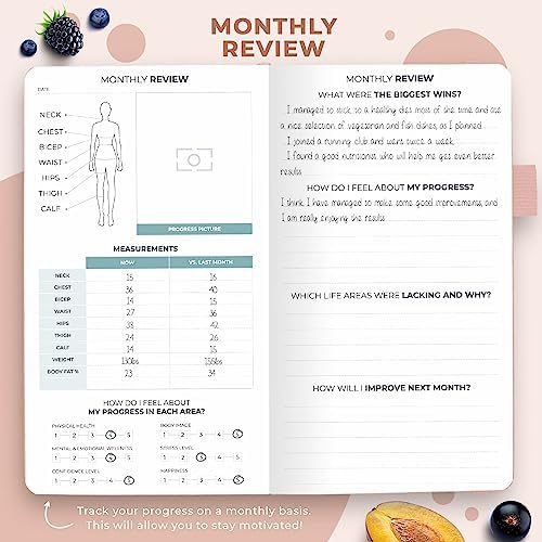 Clever Fox Wellness Planner & Food Journal Small Rose Gold - Image 6