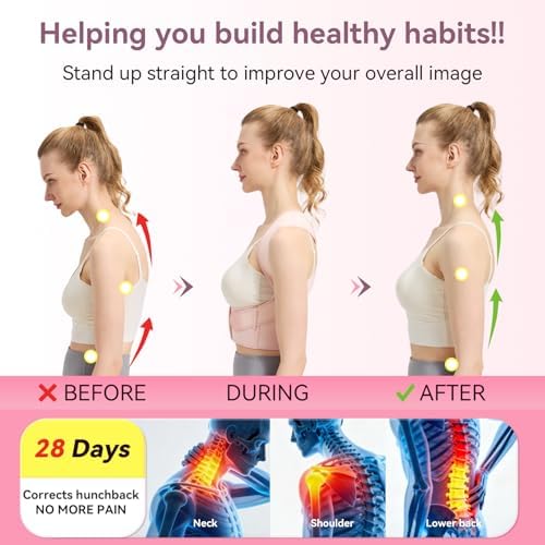 Posture Corrector for Women and Men,Adjustable Shoulder Straightener - Image 5