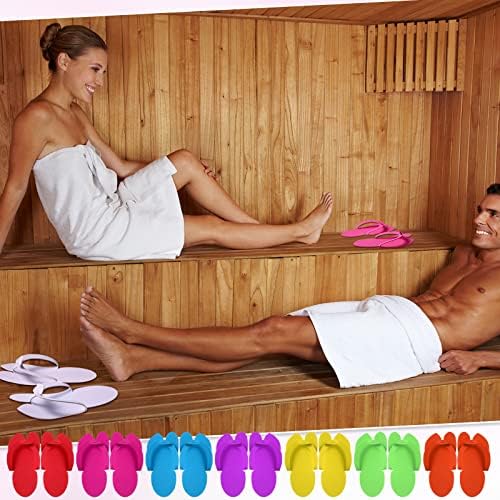 JaGely 90 Pairs Disposable Pedicure Slippers Flip Flops Bulk - Image 6