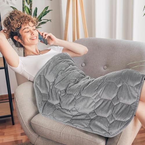 Topblan Weighted Lap Blanket Pad 7lbs for Adults, 29 x 24 Small for Travel by Topblan