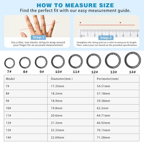 Smart Ring Women Men, Fitness Tracker, No Subscription, Sleep, Black 14 - Image 2