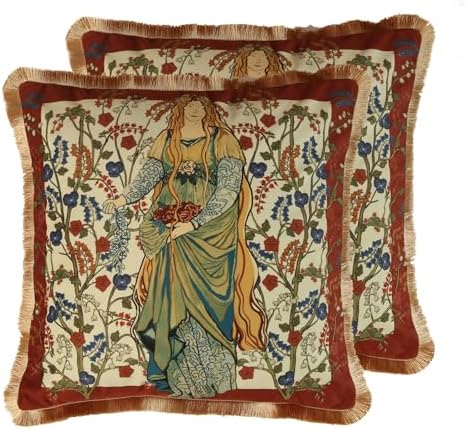 patdrea Designer Velvet Throw Pillow Cover,Set of 2,18"x18"-OldlegendD by patdrea