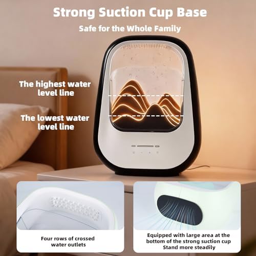 8-in-1 White Noise Sound Machine with Rain Drop Real Sound, Black - Image 6