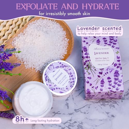 Gifts for Women Lavender Gift Basket for Women Relaxing Bath Gift Basket - Image 4