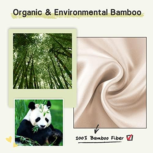 100% Handmade Bamboo Sleeping Eye Mask for Women for Men,Night Masks,Organic Sleep Mask,Blockout Eye Mask for Sleeping,Large Size Adjustable (1 PC, Apricot) - Image 4