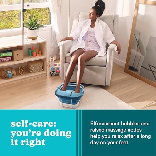 Homedics Smart Space Collapsible Foot Spa, Heat-Maintaining - Image 7