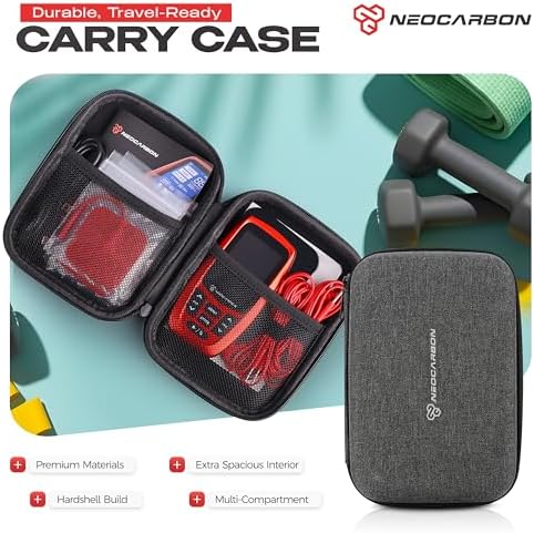 NEOCARBON TENS Unit Muscle Stimulator Ergo Machine for Pain Relief, Red - Image 6