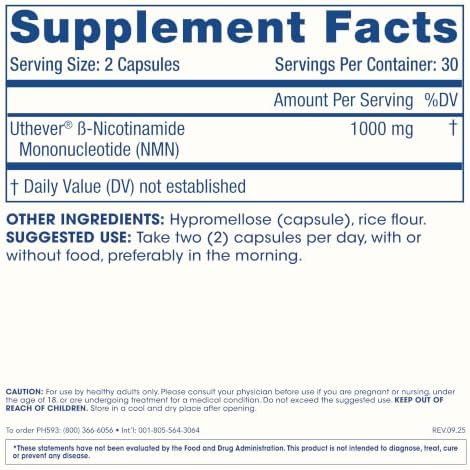 ProHealth NMN Pro 1000 (60 Capsules) Clinically Studied Uthever NMN. NAD+ Precursor for Cellular Energy, Mitochondrial Support & Healthy Aging. USA Manufactured, Triple Lab-Tested - Image 5