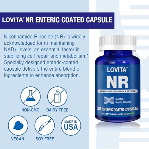 LOVITA NR (Nicotinamide Riboside) 350 mg, 30 Vegan Capsules (Pack of 3) - Image 4