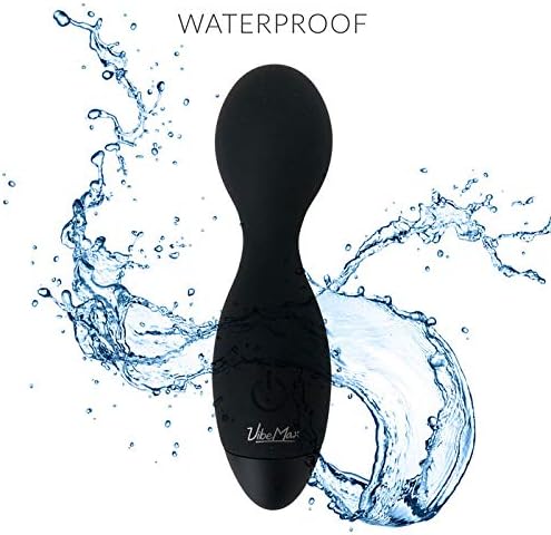 VibeMax Mini Personal Wand Massager - Compact - Lightweight - Small & Quiet - USB Rechargeable - for Muscle Tension Relief in Neck, Back, Shoulders, Legs and Feet (Black) - Image 6