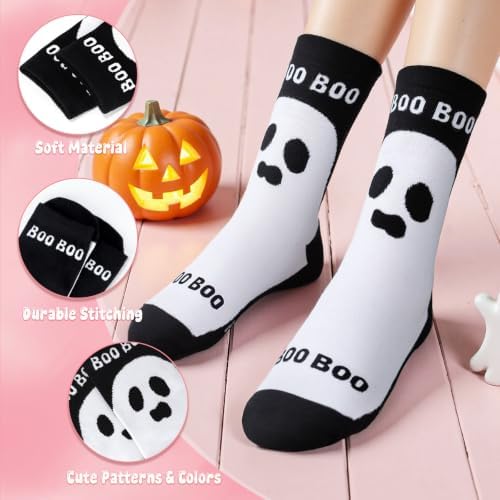 Boo Basket Stuffers for Women Halloween Gifts for Women Adults Teens Girls Kids Spooky Basket Stuffers Ideas for Woman Her Cute Halloween Care Package Gift Box Boo Themed Items Stuff Ghost Basket Kit - Image 4