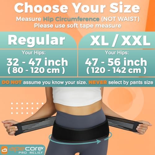 Sacroiliac SI Hip Belt for Women and Men That Alleviates Sciatic, Pelvic, Lower Back, Leg and Sacral Nerve Pain Caused by Si Joint Dysfunction| Hip Brace Support (XL-XXL) - Image 3