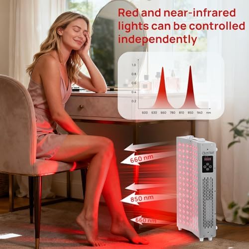 Curved Red Light Therapy Panel, 105 LEDs, Near‑Infrared Light Device - Image 3