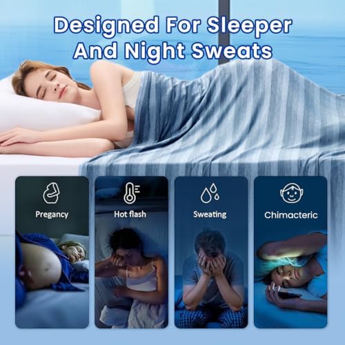 GOHERO Cooling Blanket 50"x70" Summer Cooling Blanket for Hot Sleepers - Image 3