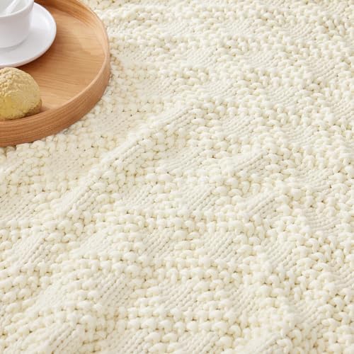 Anysay Knitted Weighted Blanket for Adult,Chunky Knit Throw 60''*80'' 17lbs - Image 4