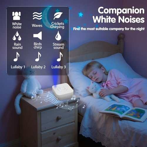 White Noise Sleep Machine,Sleep Aid for Adults & Babies,9 Soothing Sounds,White Noise,Ocean Waves,Rain,etc,Rechargeable,Portable with LED Breathing Light,15/30/60min Timer,Ideal for Home,Office,Travel - Image 3
