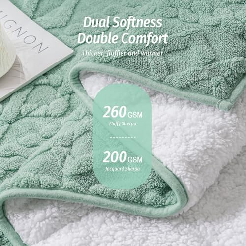 Wemore Weighted Blanket for Adults Queen Size 20 lbs 60" x 80" Sage Green - Image 2