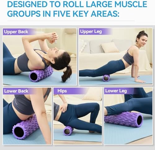 Foam Roller, 15 inch High Density Massage Roller for Exercise - Image 5