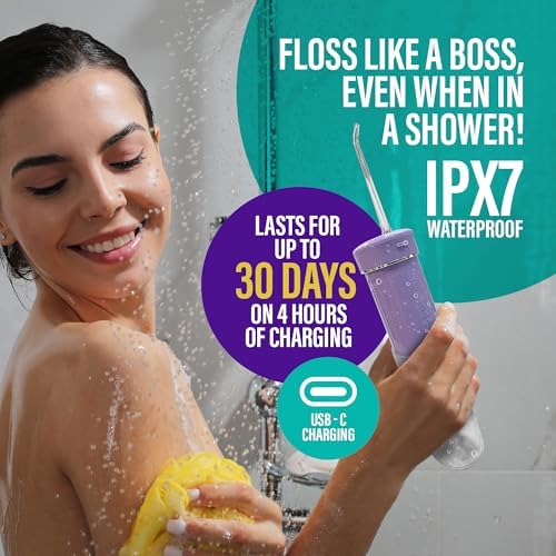 GuruNanda Portable Water Flosser Cordless, Sensitive Gums Friendly, 1ct - Image 5