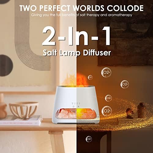 SALKING 2-in-1 Himalayan Salt Lamp & Essential Oil Diffuser for Home, 150ml - Image 3