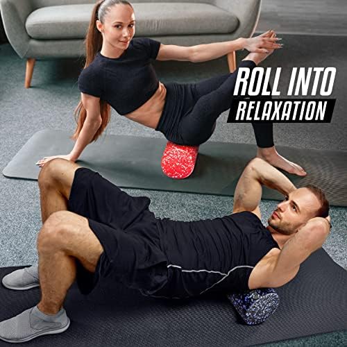 Yes4All Foam Roller, EPP High-Density Material, High Firmness Level, Back Roller for Athlete & Professional, Suitable for Back, Stretching, & Pilates, 12/18/24/36 inch - Blue Speckled, 12 in - Image 7
